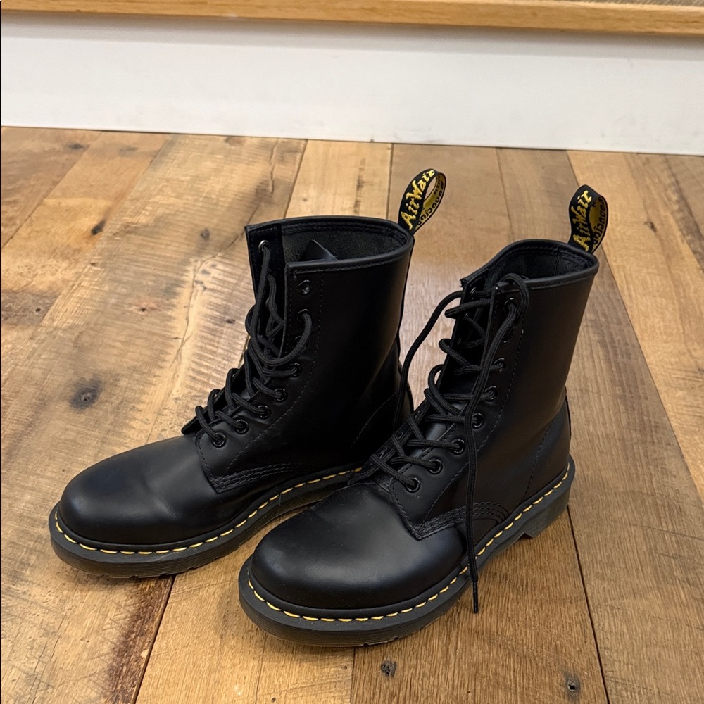 Women’s Dr. Martens Black Real Leather Boots